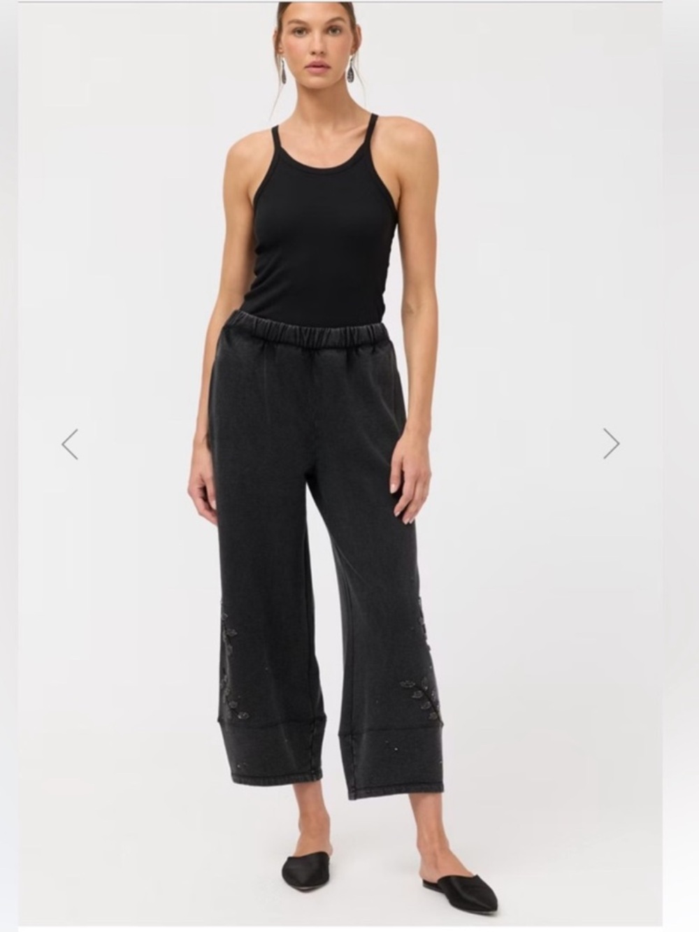 NWT JOHNNY WAS FRENCH TERRY LINEN BARREL PANT